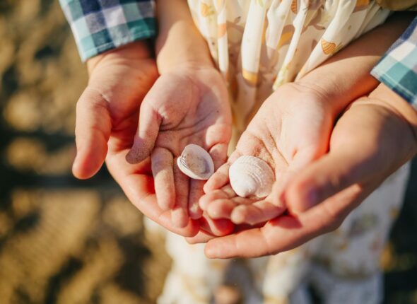 A child showing Gratitude.
